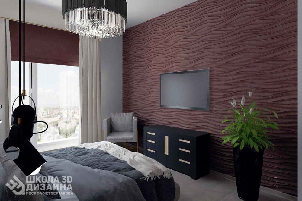 Спальня в 3Ds Max Спальня в 3Ds Max