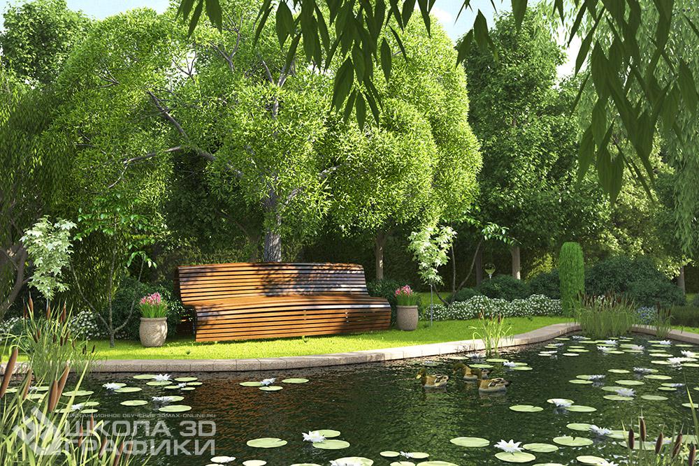 Ландшафт в 3Ds Max