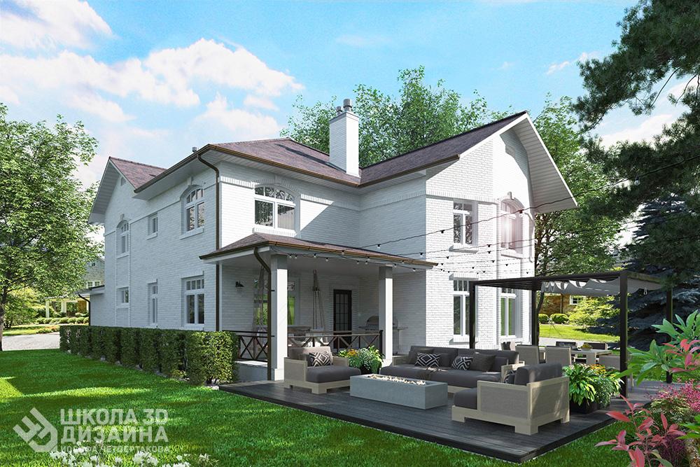 Экстерьер в 3D Max Ольга Шаппи Экстерьер в 3D Max Ольга Шаппи