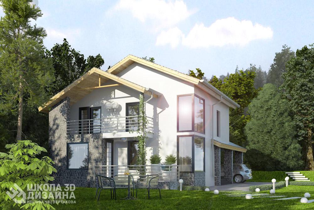Дом в 3Ds max Дом в 3Ds max