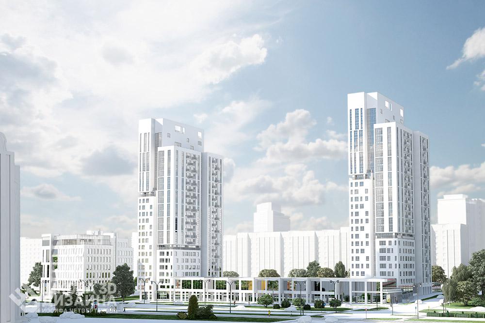 Город 3d Город 3d