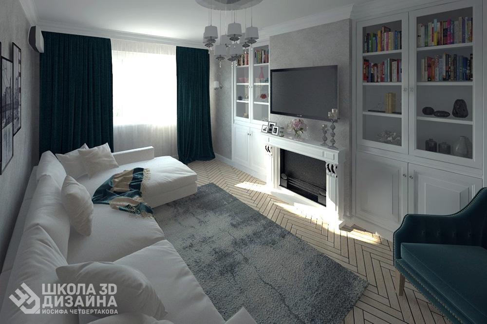 Гостиная в 3D Max Гостиная в 3D Max