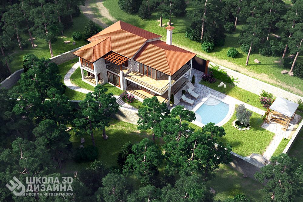 Полина Сербест Ландшафт 3Ds Max Полина Сербест Ландшафт 3Ds Max
