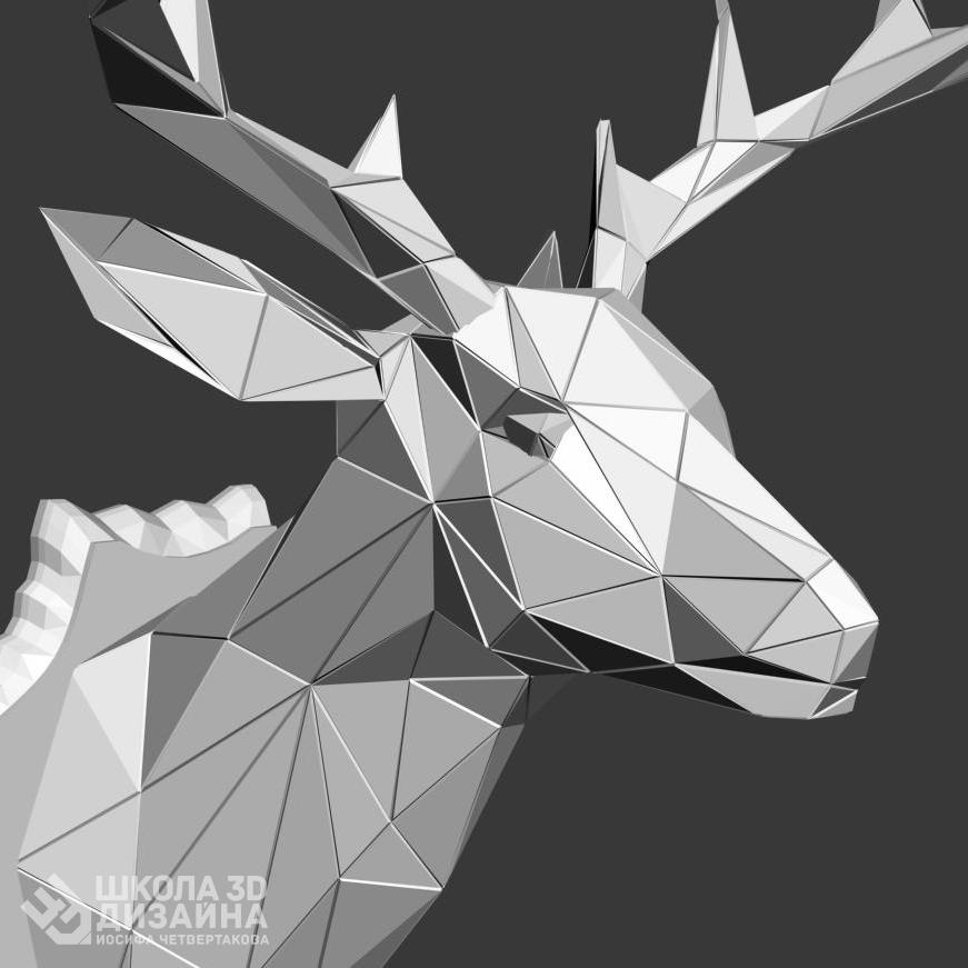 полигональная 3д модель