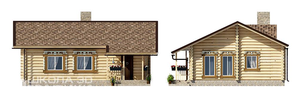 Развертка бани в 3d max