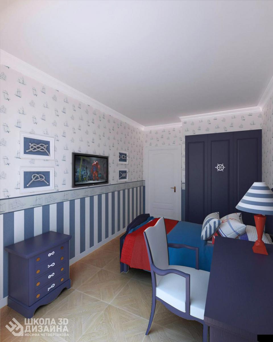 Спальня в 3ds max