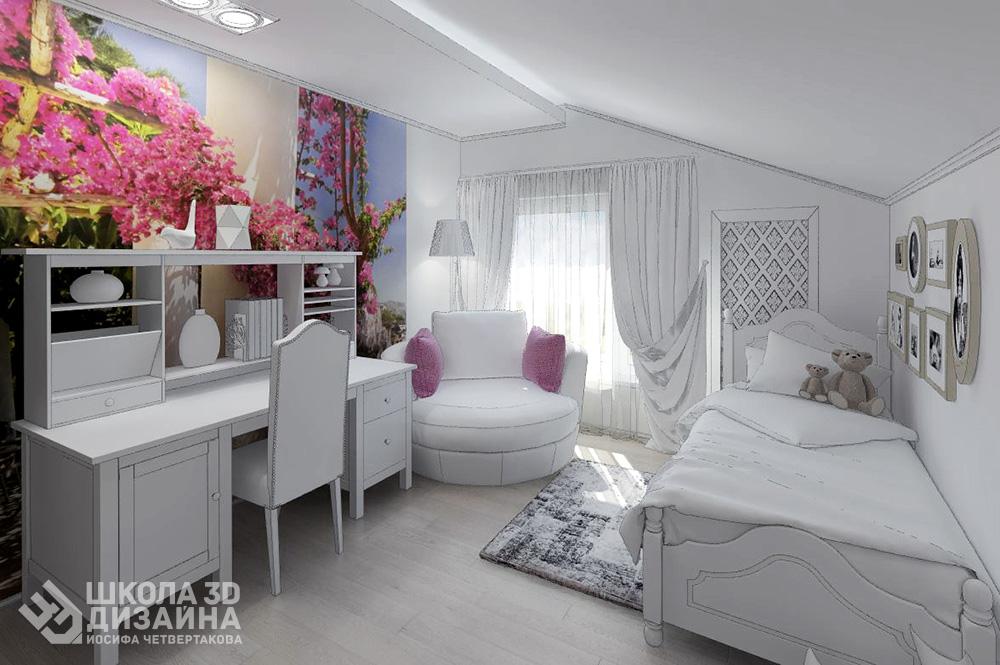 Спальня 3Ds Max Спальня 3Ds Max