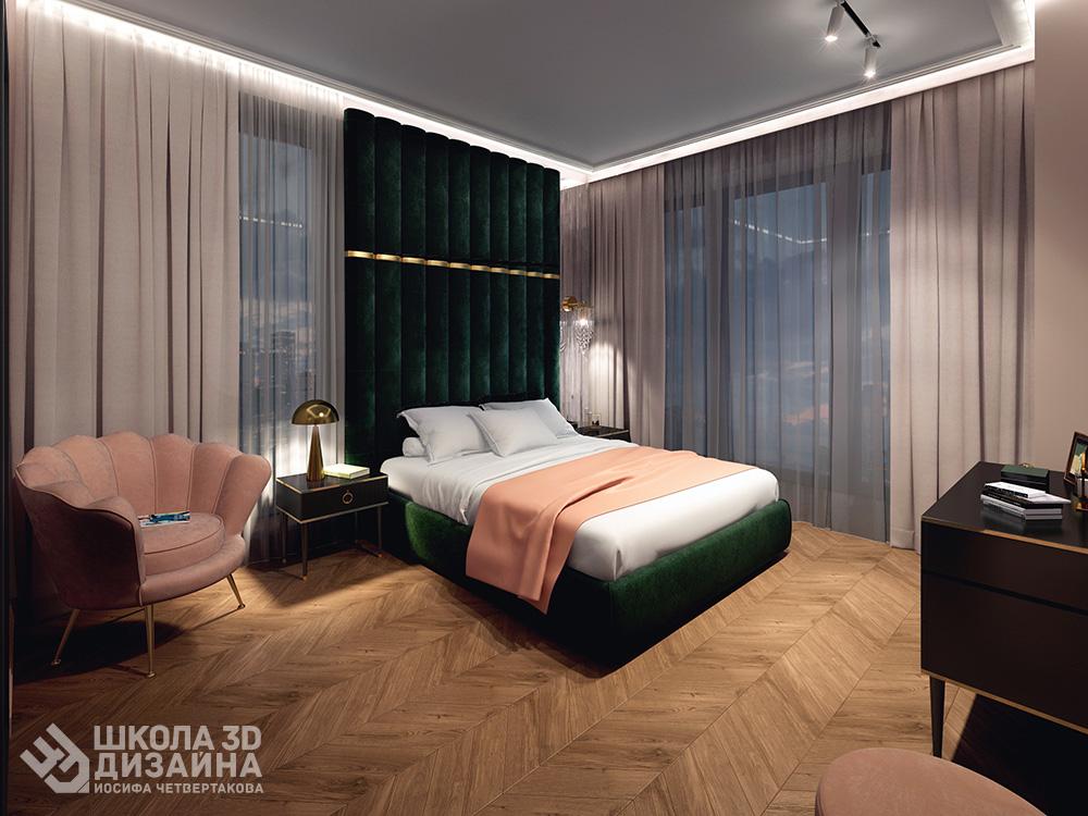 Екатерина Степанищева 3D дизайн спальни Екатерина Степанищева 3D дизайн спальни
