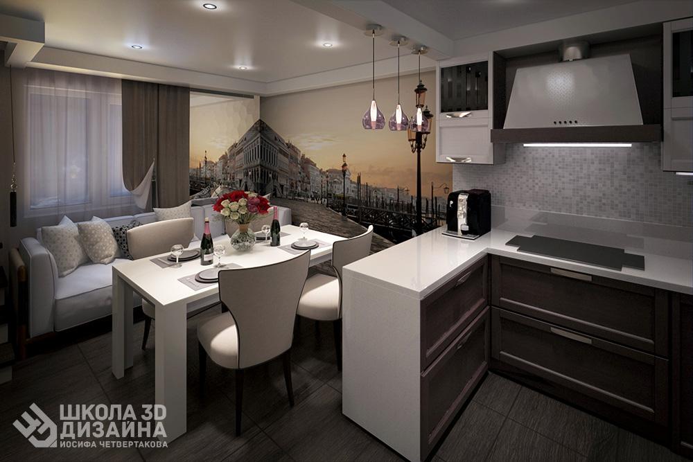 Столовая 3D Max Столовая 3D Max
