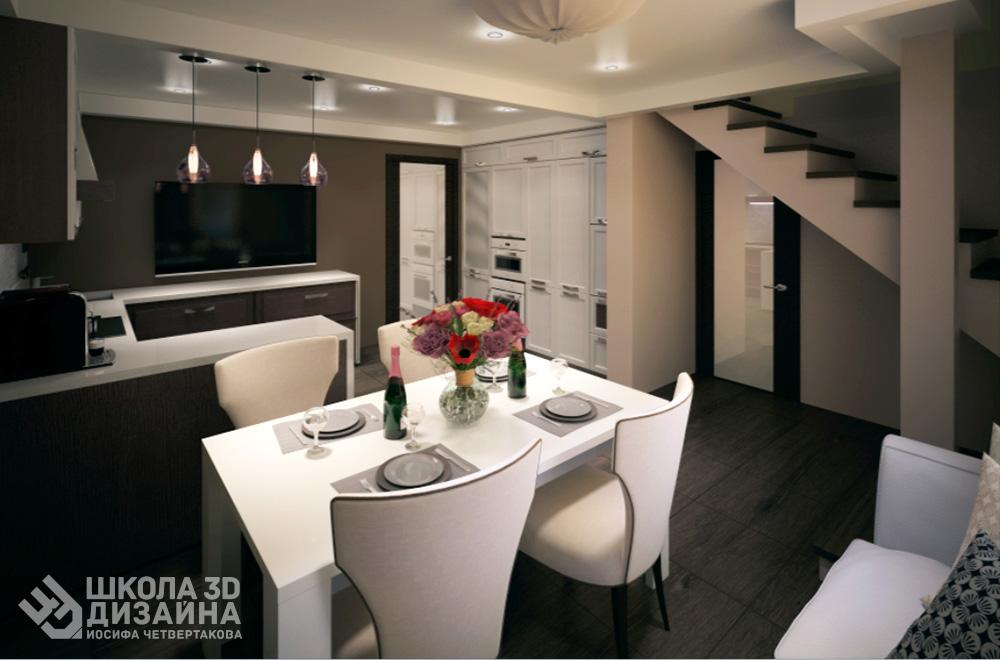 Столовая 3Ds Max Столовая 3Ds Max